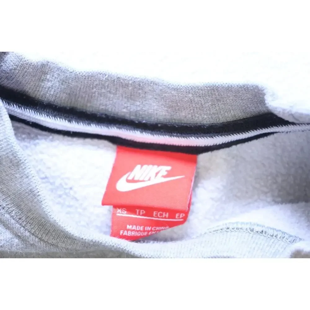 Nike Sweatshirt Sweater Cotton Jogger Gray Athletic‎ Pullover Mens Sz XS XSmall